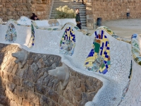 Mosaic fence, Park Güell, Barcelona