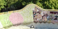 Mosaic fence, Park Güell, Barcelona