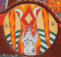 Wall detail, St. Eom's Pasaquan, 2016 Wall detail, St. Eom's Pasaquan, 2016