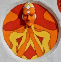 Wall detail, St. Eom's Pasaquan, 2016 Wall detail, St. Eom's Pasaquan, 2016