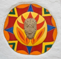 Wall detail, St. Eom's Pasaquan, 2016 Wall detail, St. Eom's Pasaquan, 2016