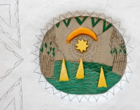 Wall detail, St. Eom's Pasaquan, 2016 Wall detail, St. Eom's Pasaquan, 2016