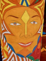 Pillar detail, St. Eom's Pasaquan, 2016 Pillar detail, St. Eom's Pasaquan, 2016