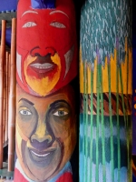 Interior pillars, St. Eom's Pasaquan, 2016 Interior pillars, St. Eom's Pasaquan, 2016