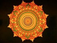 Music room mandala, St. Eom's Pasaquan, 2016