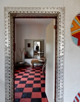 Doorway to the music room, St. Eom's Pasaquan, 2016