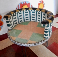 St. Eom-made chair, Pasaquan, 2016