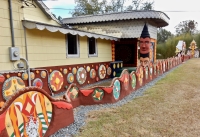 Looking toward the back of the property, St. Eom's Pasaquan, 2016