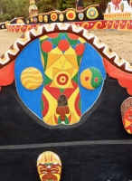 Wall detail, St. Eom's Pasaquan, 2016 Wall detail, St. Eom's Pasaquan, 2016