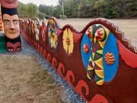 Pillar and wall, St. Eom's Pasaquan, 2016 Pillar and wall, St. Eom's Pasaquan, 2016