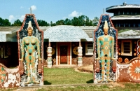 Side entrance to the compound, St. Eom's Pasaquan, circa 1990