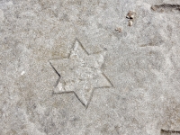 Six-pointed star. Level 3. Chicago lakefront stone carvings, Promontory Point. 2018