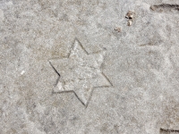 Six-pointed star. Level 3. Chicago lakefront stone carvings, Promontory Point. 2018 Six-pointed star. Level 3. Chicago lakefront stone carvings, Promontory Point. 2018
