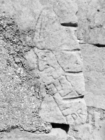 Big-nosed Indian profile, swastika, FDR. Signed TK. Level 3. Chicago lakefront stone carvings, Promontory Point. 2018 Big-nosed Indian profile, swastika, FDR. Signed TK. Level 3. Chicago lakefront stone carvings, Promontory Point. 2018