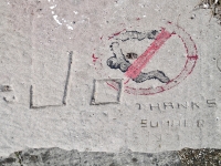 Thanks Summer 59, CD, Jo. Level 3. Chicago Lakefront stone carvings, Promontory Point, Hyde Park. 2005 Thanks Summer 59, CD, Jo. Level 3. Chicago Lakefront stone carvings, Promontory Point, Hyde Park. 2005