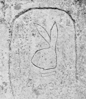 Playb Bunny. Level 3. Chicago lakefront stone carvings, Promontory Point. 2018 Playb Bunny. Level 3. Chicago lakefront stone carvings, Promontory Point. 2018