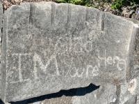 Im Glad You're Here. Level 5. Chicago lakefront stone carvings, Promontory Point. 2023 Im Glad You're Here. Level 5. Chicago lakefront stone carvings, Promontory Point. 2023