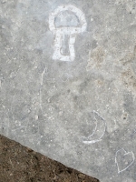 Mushroom made at May 2023 carving workshop. Level 5. Chicago lakefront stone carvings, Promontory Point. 2023 Mushroom made at May 2023 carving workshop. Level 5. Chicago lakefront stone carvings, Promontory Point. 2023
