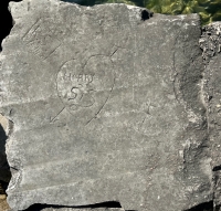 Harry + Sis in a heart, RS 7/5/40, Raft, JD, F. Level 1. Chicago lakefront stone carvings, Promontory Point. 2023 Harry + Sis in a heart, RS 7/5/40, Raft, JD, F. Level 1. Chicago lakefront stone carvings, Promontory Point. 2023