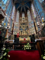 The 14th century St. Mary's Basilica in Krakow. The Poles knew how to do baroque.