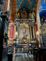 The 14th century St. Mary's Basilica in Krakow. The Poles knew how to do baroque. The 14th century St. Mary's Basilica in Krakow. The Poles knew how to do baroque.