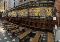 The 14th century St. Mary's Basilica in Krakow. The Poles knew how to do baroque. The 14th century St. Mary's Basilica in Krakow. The Poles knew how to do baroque.