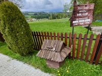 Little wooden structure at the Debno church