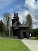 The Greek Catholic Parish Church of St. Cosmas and St. Damian in Banica near Izby was built around the middle of the 18th Century.