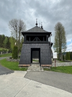 The Greek Catholic Parish Church of St. Cosmas and St. Damian in Banica near Izby was built around the middle of the 18th Century. The Greek Catholic Parish Church of St. Cosmas and St. Damian in Banica near Izby was built around the middle of the 18th Century.