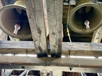 The bells at the Greek Catholic Parish Church of St. Cosmas and St. Damian in Banica near Izby. The bells at the Greek Catholic Parish Church of St. Cosmas and St. Damian in Banica near Izby.