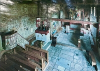 St. Leonard's Church in Lipnica Murowana, 15th century. Closed when we visited, but here is an image of the interior from a placard outside