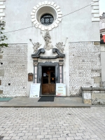 Barqoue-era entrance to the Church of St. Adalbert.