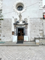 Barqoue-era entrance to the Church of St. Adalbert. Barqoue-era entrance to the Church of St. Adalbert.