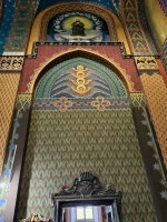 The Church of St. Francis of Assisi, Krakow, with late 19-century wall decorations by the artist Stanisław Wyspiański -- unique motifs for an old church. He also designed the modern stained glass. The Church of St. Francis of Assisi, Krakow, with late 19-century wall decorations by the artist Stanisław Wyspiański -- unique motifs for an old church. He also designed the modern stained glass.