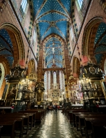 The 14th century St. Mary's Basilica in Krakow. The Poles knew how to do baroque. The 14th century St. Mary's Basilica in Krakow. The Poles knew how to do baroque.
