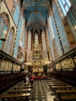 The 14th century St. Mary's Basilica in Krakow. The Poles knew how to do baroque. The 14th century St. Mary's Basilica in Krakow. The Poles knew how to do baroque.