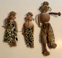 Folk art dolls made from nylons, 1965
