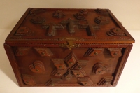 Tramp Art box, found in Salina, Kansas Tramp Art box, found in Salina, Kansas