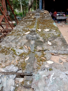 Temple models and stonework, across the road from Preah Koh, Siem Reap