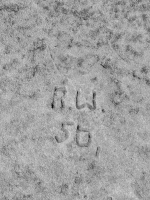 1950, R.W. Chicago lakefront stone carvings, Promontory Point area. 2018 1950, R.W. Chicago lakefront stone carvings, Promontory Point area. 2018