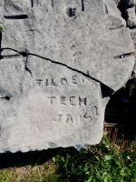 '57, TIlden Tech, J.A. Chicago lakefront stone carvings, Promontory Point. 2018 '57, TIlden Tech, J.A. Chicago lakefront stone carvings, Promontory Point. 2018