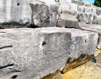 1964, Linda Turner, Bob Nachtrieb. Bob and Clif Weaver carved together. The two couples are still married. Chicago lakefront stone carvings, Promontory Point. 2020