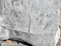Corky + Fern, Y logo, 8/72. Chicago lakefront stone carvings, Promontory Point. 2018 Corky + Fern, Y logo, 8/72. Chicago lakefront stone carvings, Promontory Point. 2018
