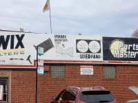 Hand-painted auto parts sign at Pulaski Auto Supply, Chicago-Roadside Art