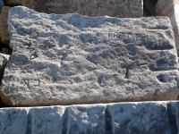 J. Trettel, V, Y,  D.W., CK. Chicago lakefront stone carvings, south of La Rabida Hospital. 2025