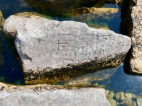 Frank. Chicago lakefront stone carvings, south of La Rabida Hospital. 2023 Frank. Chicago lakefront stone carvings, south of La Rabida Hospital. 2023