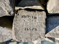 Melvin Ibson. Chicago Lakefront stone carvings, south of La Rabida Hospital. 2025 Melvin Ibson. Chicago Lakefront stone carvings, south of La Rabida Hospital. 2025