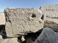 g, Frit-s, Rube, R. Chicago Lakefront stone carvings, south of La Rabida Hospital. 2025 g, Frit-s, Rube, R. Chicago Lakefront stone carvings, south of La Rabida Hospital. 2025