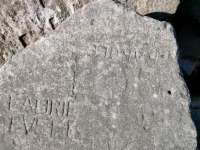 Autograph rock: Karole, Laurie Evett (detail), W, HI, BB, LD, others. Chicago Lakefront stone carvings, south of La Rabida Hospital. 2025 Autograph rock: Karole, Laurie Evett (detail), W, HI, BB, LD, others. Chicago Lakefront stone carvings, south of La Rabida Hospital. 2025