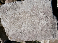 Red Erick, Sammy (mispelled?). Chicago Lakefront stone carvings, south of La Rabida Hospital. 2025 Red Erick, Sammy (mispelled?). Chicago Lakefront stone carvings, south of La Rabida Hospital. 2025